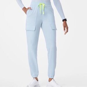 FIGS Light Blue Women's Jogger Cargo scrub Pants